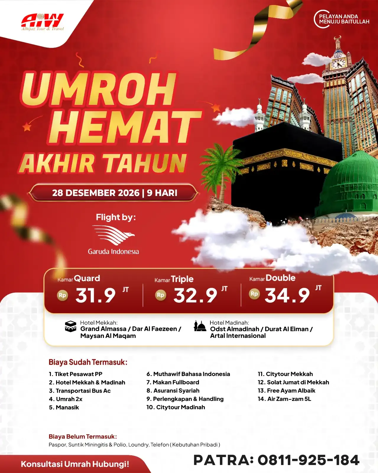 Brosur Resmi UMRAH HEMAT AKHIR TAHUN 9HR